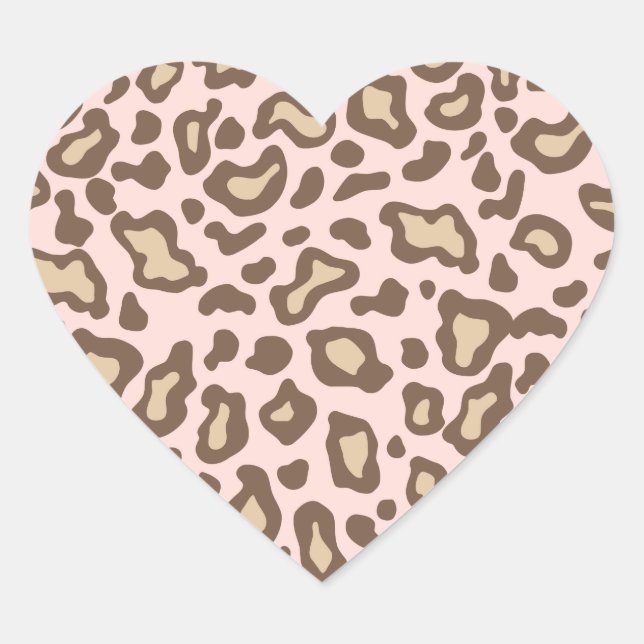 Light Pink Chocolate Leopard Stickers (Front)
