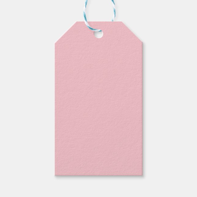 Light Pink Colour Gift Tags (Front)