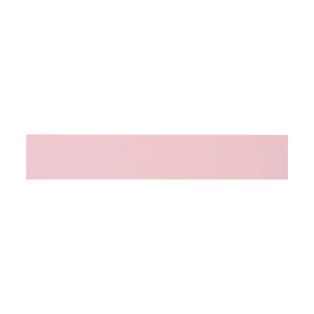 Light Pink Colour Invitation Belly Band (Flat)