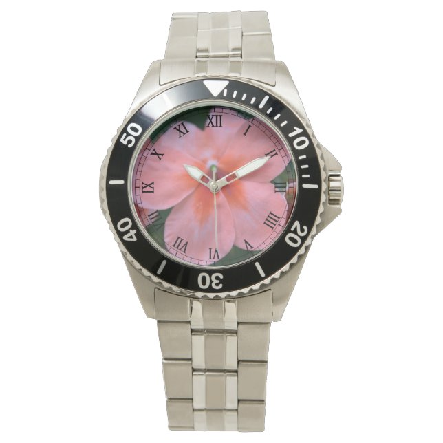 light pink common garden flower watch (Front)