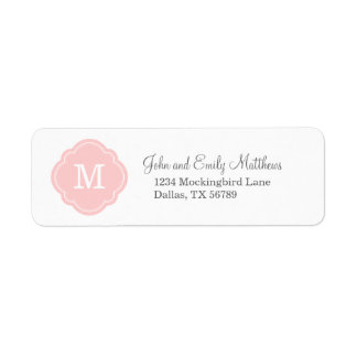 Light Pink Custom Personalised Monogram
