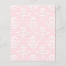 Light pink damask pattern scrapbook