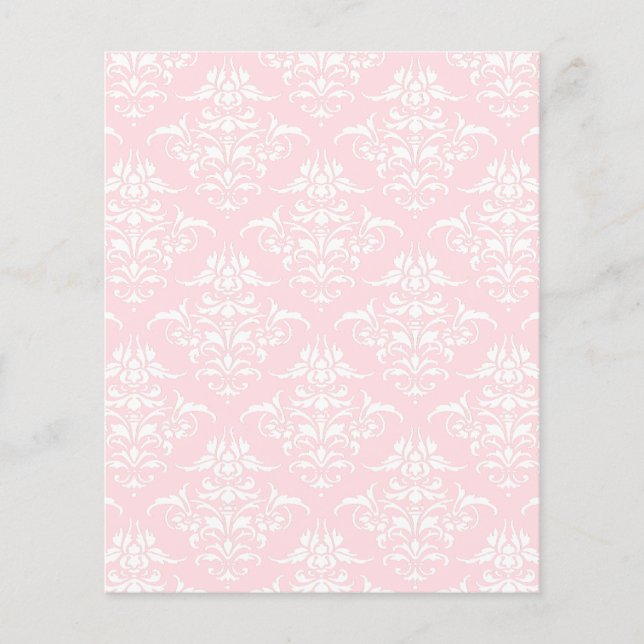 Light pink damask pattern scrapbook (Front)