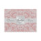 Light Pink Damask Silver Ribbon Business Card