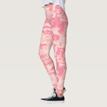 Light Pink Dark Pink and Peach Camo Camouflage