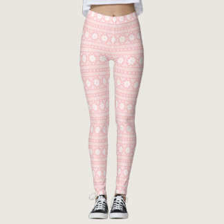 Light Pink Fair Isle Leggings
