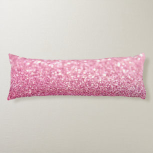 Light Pink Faux Glitter Body Pillow