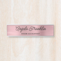 Light Pink Faux Metallic Foil