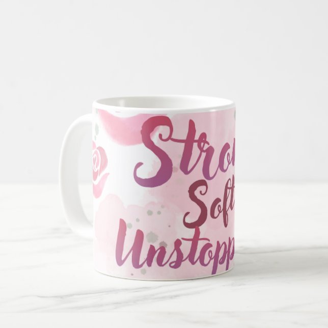 Light Pink Feminine Mug (Front Left)