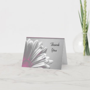 Light Pink Floral Highlights Thank You Card
