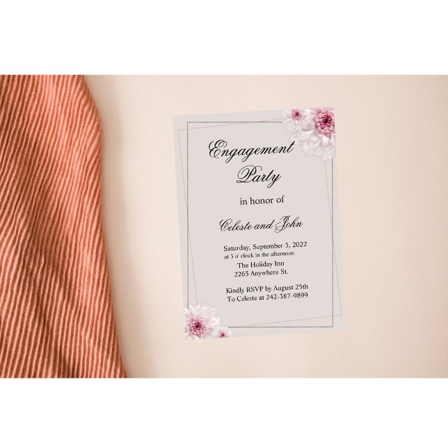Light PInk Floral Wedding Invitation (Creator Uploaded)