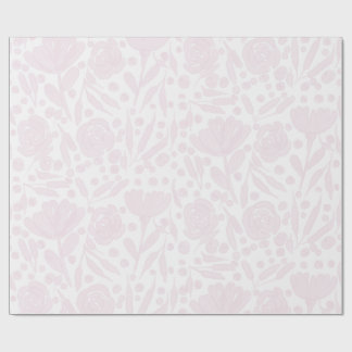 Light Pink Floral Wrapping Paper