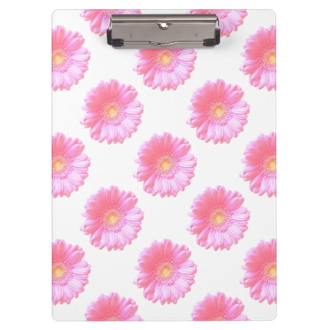 Light pink gerbera daisy clipboard (Front)