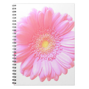 Light pink gerbera daisy spiral notebook