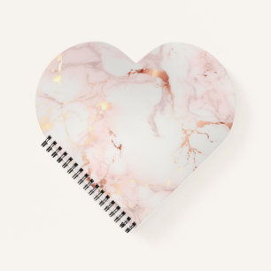 Light Pink Heart-Shaped Notebook