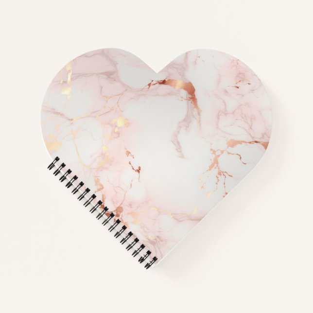 Light Pink Heart-Shaped Notebook (Front)