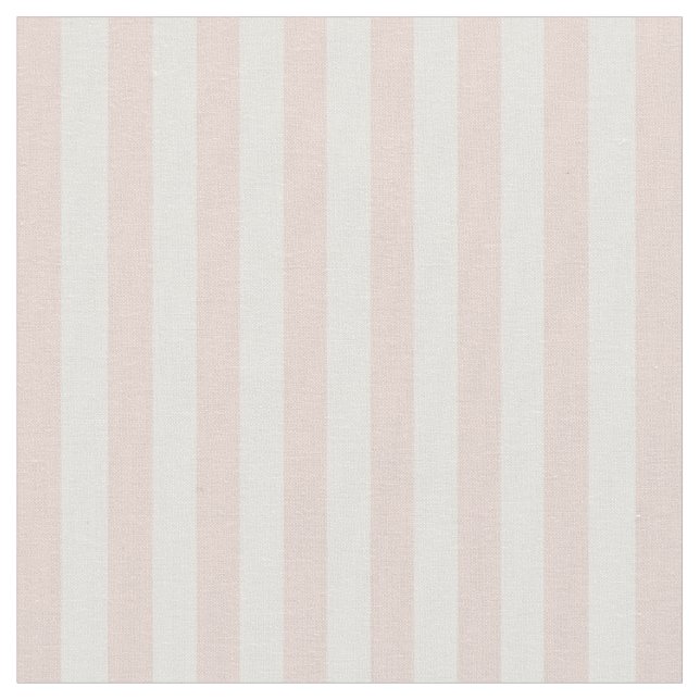 Light Pink & Ivory Stripes Fabric (Close Up)