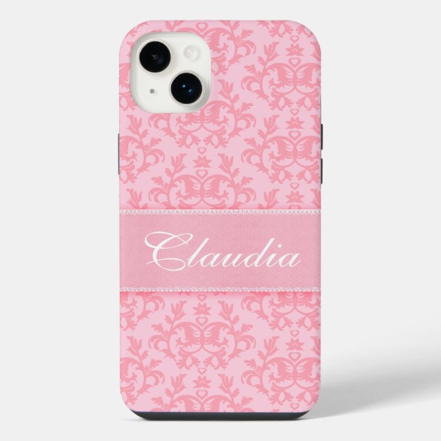 Light pink Kangaroo Paws patterned iPhone Case (Back)