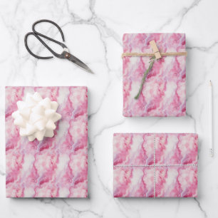 Light Pink Marble Wrapping Paper Sheet