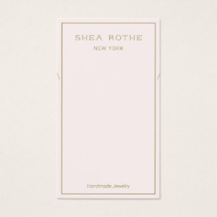 Light Pink Necklace Display Card