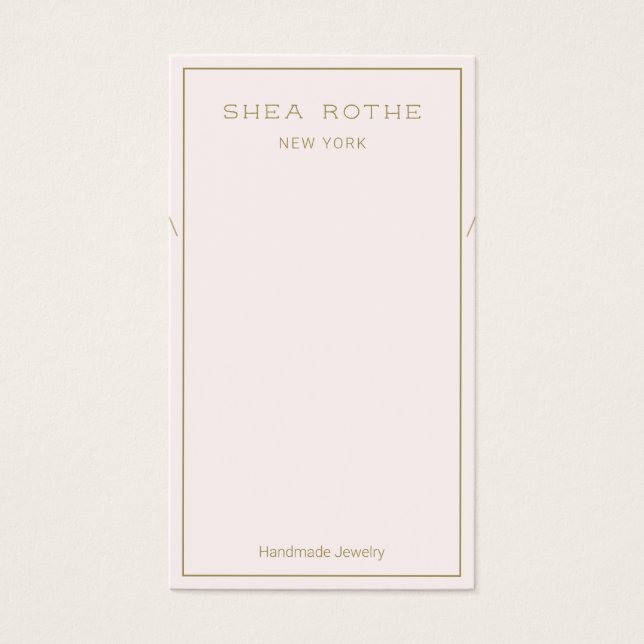 Light Pink Necklace Display Card (Front)