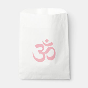 Light Pink Om Symbol Favour Bags