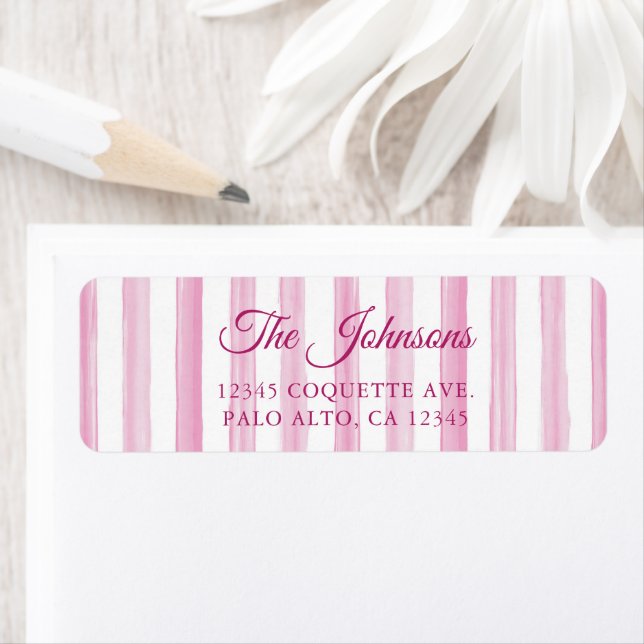 Light Pink Painted Stripes (Insitu)