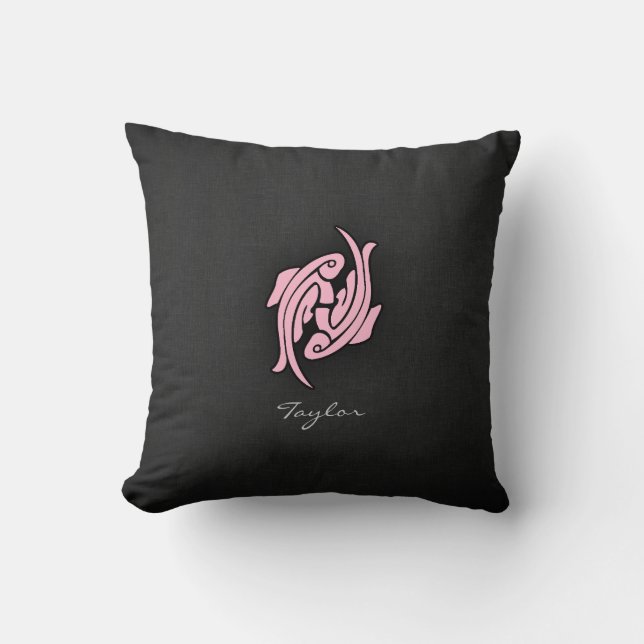 Light Pink Pisces Cushion (Front)