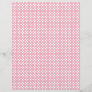 Light Pink Polka Dot Scrapbook Paper