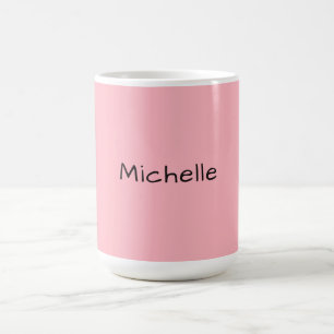 Light Pink Professional Unique Casual Handwriting Coffee Mug