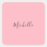 Light Pink Professional Unique Classic Handwriting