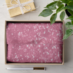 Light pink rose faux sparkles glitter tissue paper
