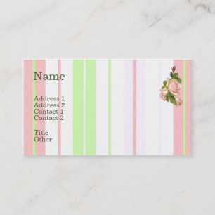 Light Pink Roses Business Card