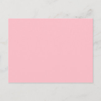 Light Pink Solid Colour Girly Pastel Postcard