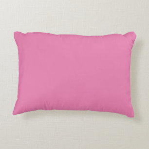 Light pink solid colour plain pillow