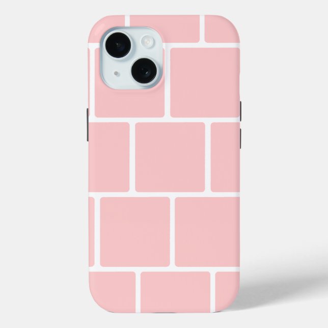 Light Pink Square Bricks  Case-Mate iPhone Case (Back)