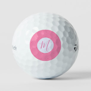 Light Pink Squiggly Squares Golf Balls