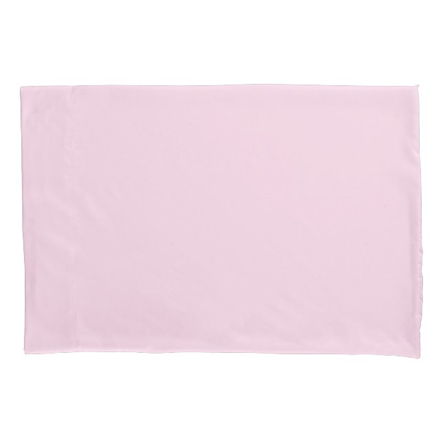 Light Pink Standard Sized Single Pillowcase (Front)