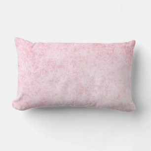 Light Pink velvet texture print Lumbar Cushion
