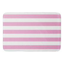 Light Pink White Cabana Horizontal Stripe