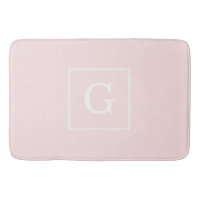 Light Pink White Framed Initial Monogram