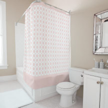 Light Pink White Polka Dot Coastal Pastel Blush