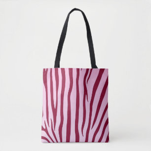 Light Pink Zebra Stripes Tote Bag