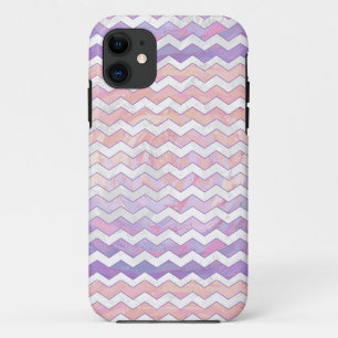 Light Pink Zig Zag Pattern iPhone 11 Case