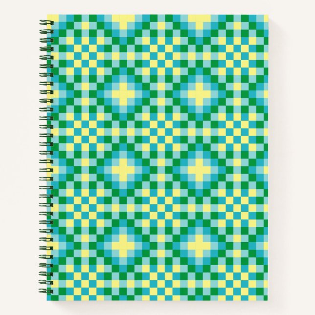 Light Pixel Pattern Notebook (Front)