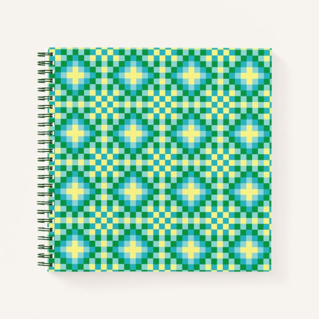 Light Pixel Pattern Notebook (Front)