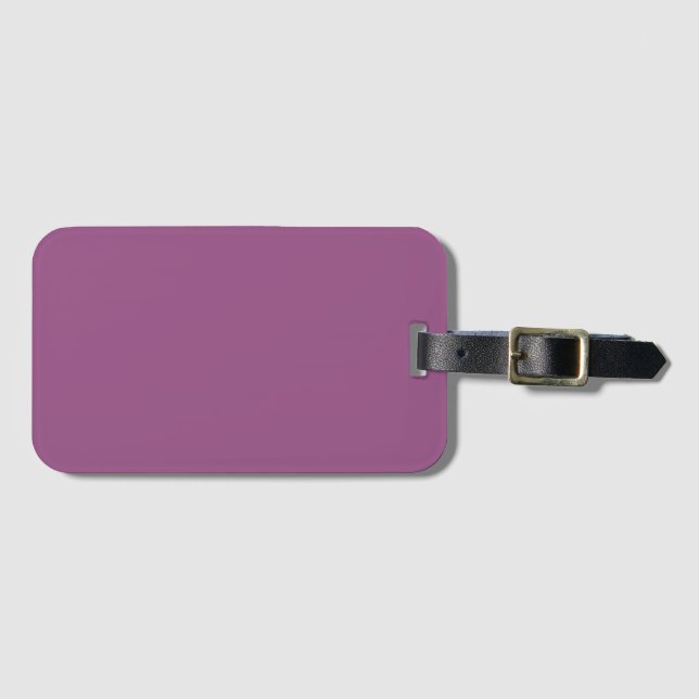 Light Plum Luggage Tag (Front Horizontal)