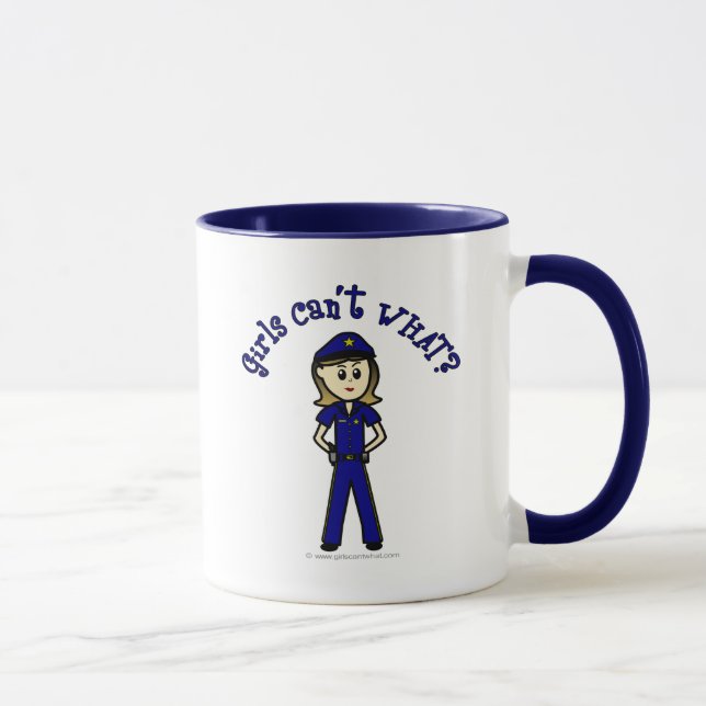 Light Police Officer Mug (Right)