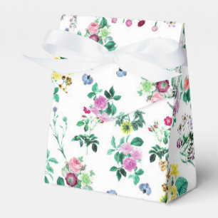 Light Pretty Summer Floral Pattern Favour Box