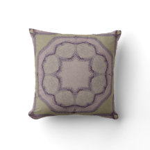 Light Purple and Green Faux-Stitch Tile